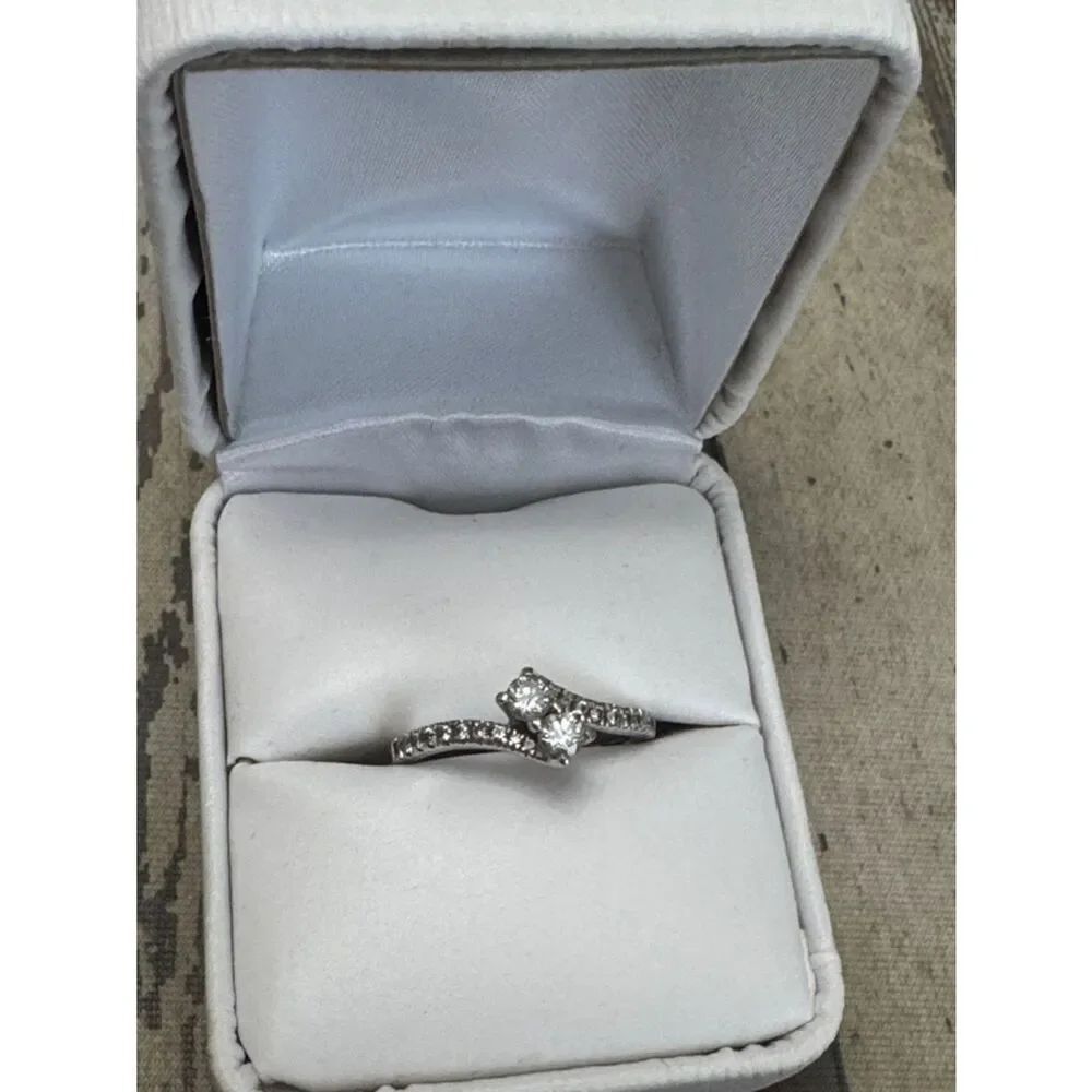 1/2 TCW Diamond Engagement Wedding Ring 14K WG
